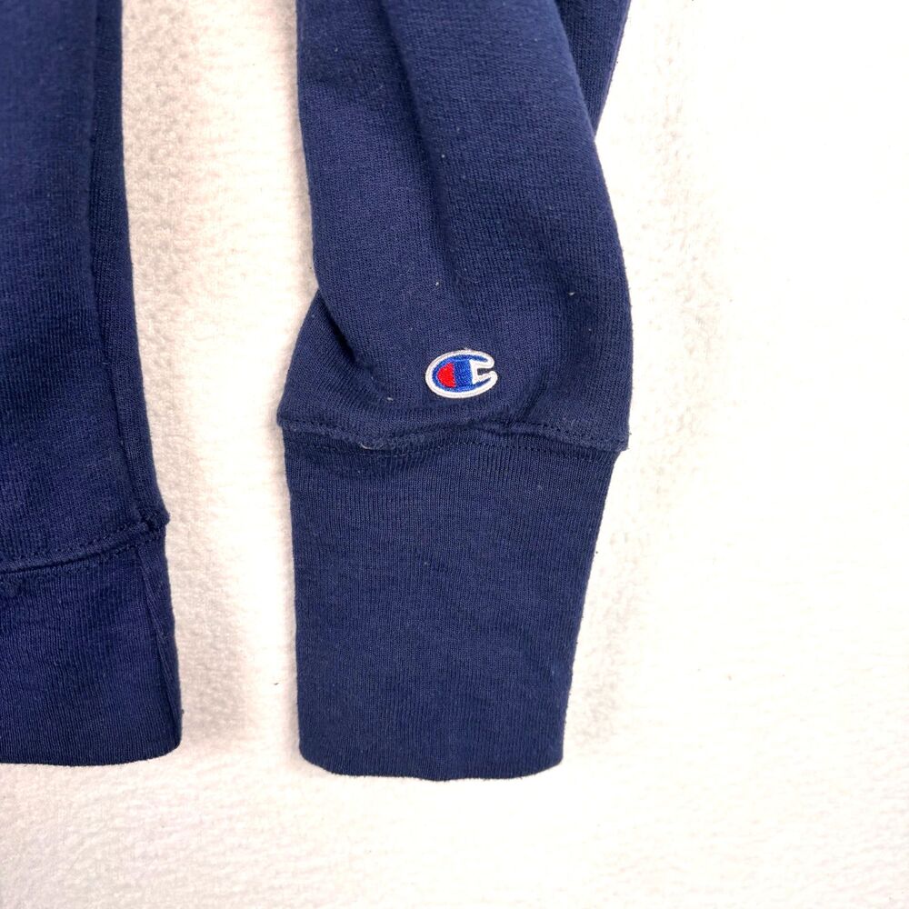 Champion Athleticwear Sweatshirt Mens Small Blue Crew Neck Pullover Spellout - Picture 6 of 6